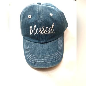 Blessed Girl Denim Baseball Cap
